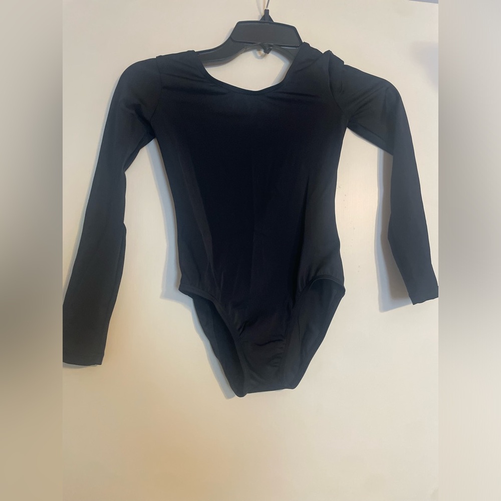 Weissman Classic Black Long Sleeve Bodysuit